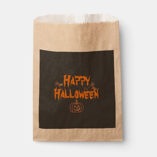 Spooky Happy Halloween Favor Bag