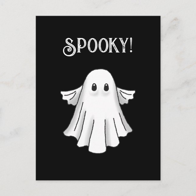 Spooky Happy Halloween Postcard (Front)