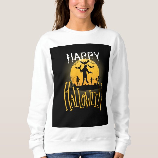 Spooky Happy Halloween Sweatshirt (Front)