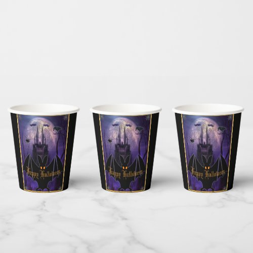  Spooky Haunted Castle Halloween Paper Cups