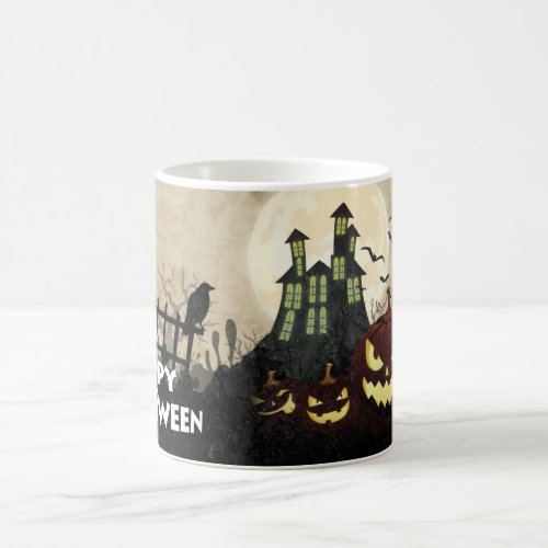 Spooky Haunted House Costume Night Sky Halloween Coffee Mug