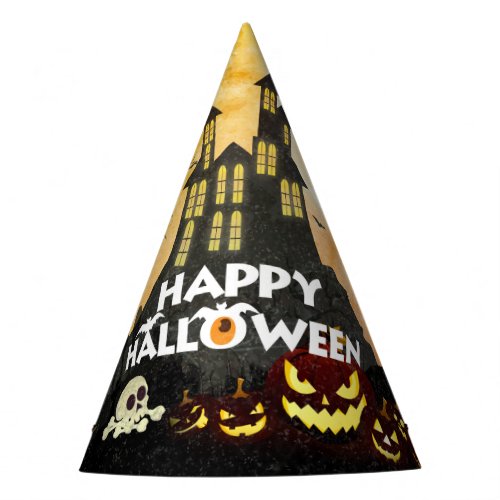 Spooky Haunted House Costume Night Sky Halloween Party Hat