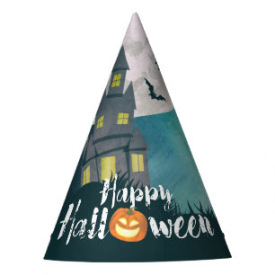 Spooky Haunted House Costume Night Sky Halloween Party Hat