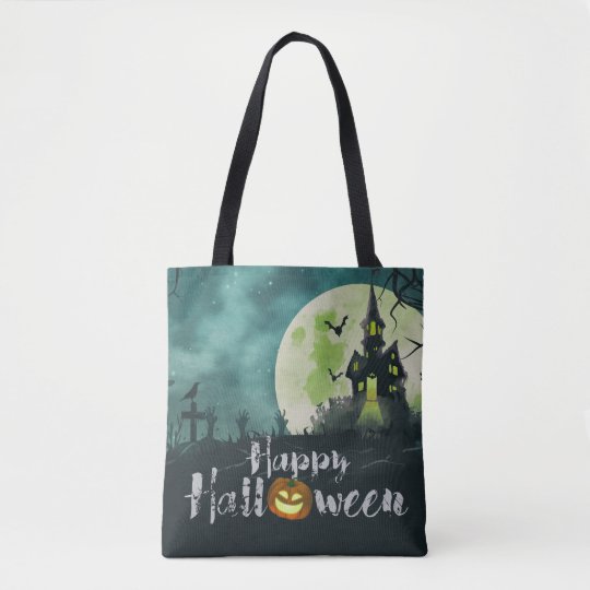Spooky Haunted House Costume Night Sky Halloween Tote Bag | Zazzle.com