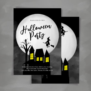 Spooky Haunted House Halloween Custom Party Invitation