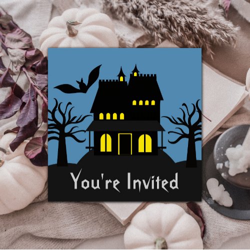 Spooky Haunted House Halloween Invite
