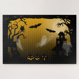 Spooky Haunted House Halloween Jigsaw Puzzle