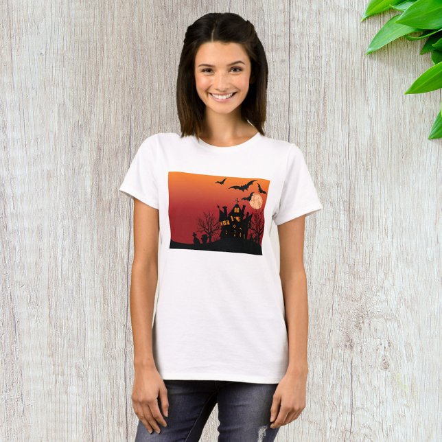 Spooky Haunted House Halloween Night  T-Shirt (Creator Uploaded)