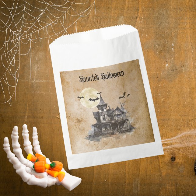 Spooky Haunted House Halloween Party Favor Bag (Creator Uploaded)