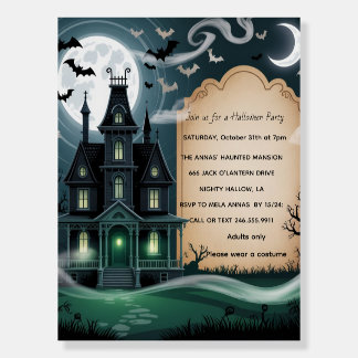 Spooky Haunted House Halloween Party Foam Board