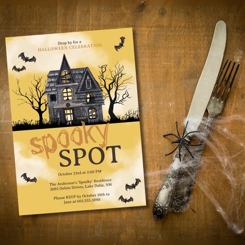 Spooky Haunted House Halloween Party Invitation