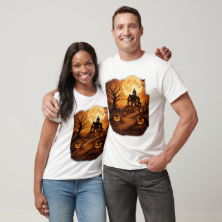 Spooky Haunted House Halloween T-Shirt