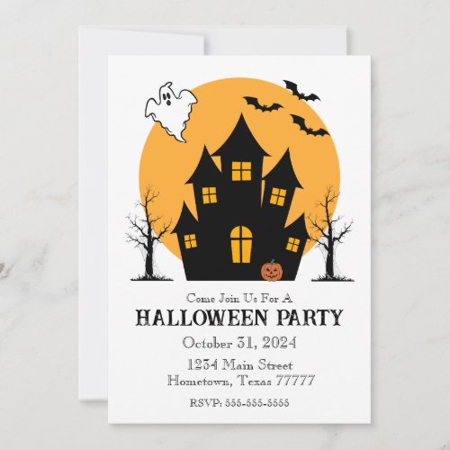 Spooky Haunted House Invitation