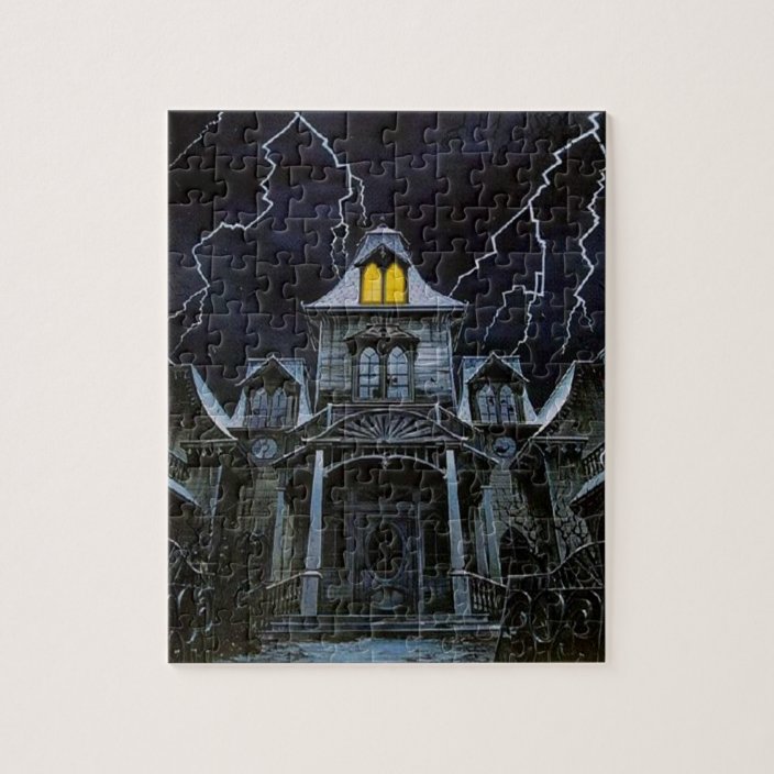 Spooky Haunted House Jigsaw Puzzle | Zazzle.com