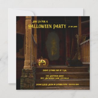 Spooky Haunted House Porch
