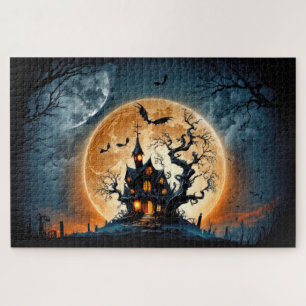 Spooky Haunted Mansion After Dark Jigsaw Puzzle