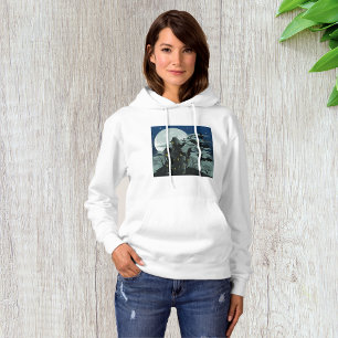 Spooky Haunted Mansion Bats Full Moon Hoodie