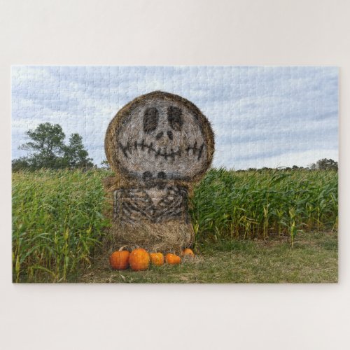 Spooky Hay Bale Jigsaw Puzzle