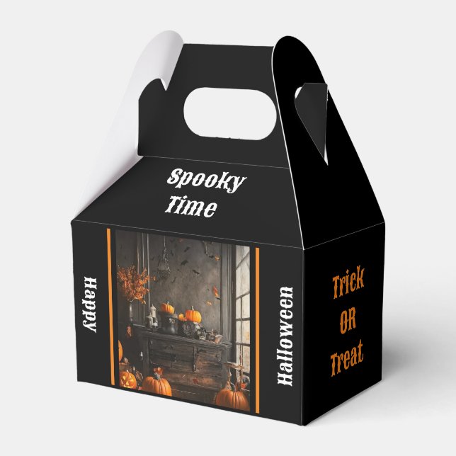 Spooky Home Halloween Collection Favor Boxes (Front Side)
