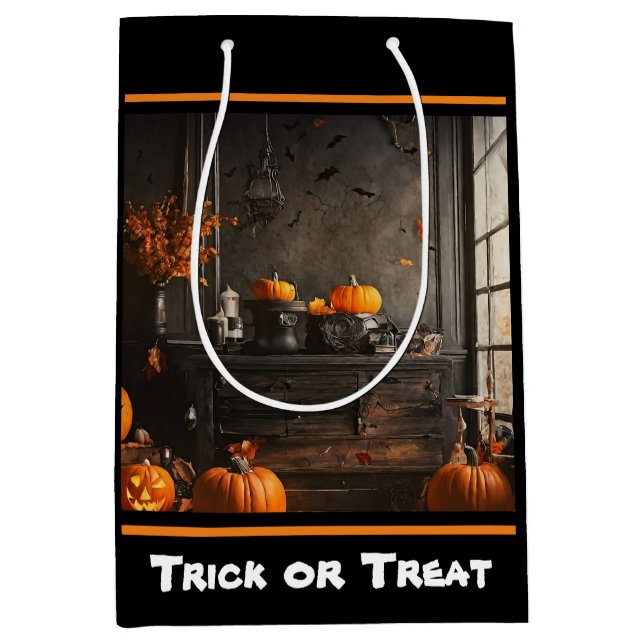 Spooky Home Halloween Collection Medium Gift Bag (Front)