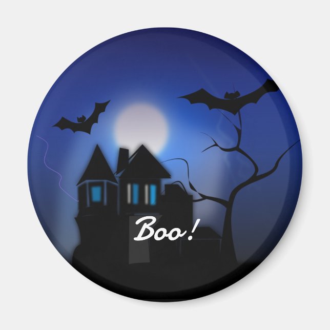 Spooky House, Boo! Magnet (Front)