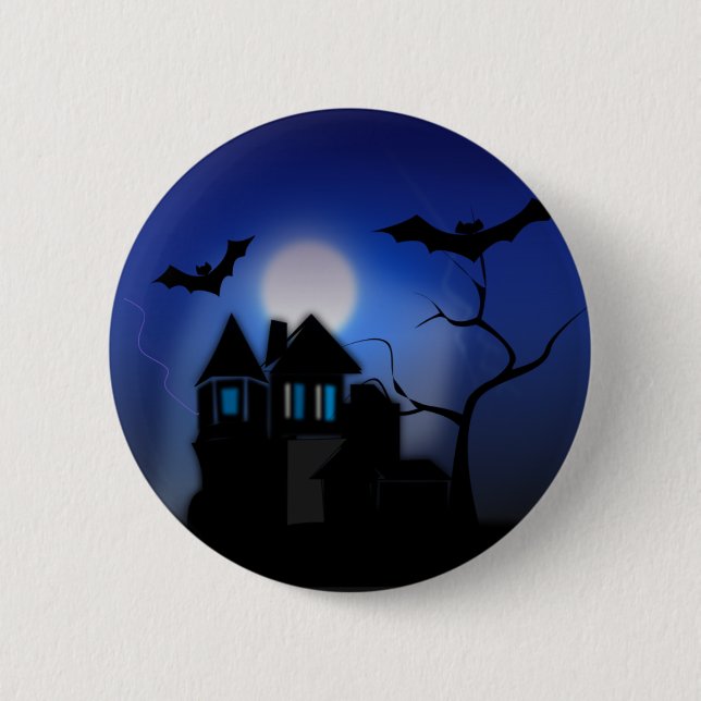 Spooky House Button (Front)