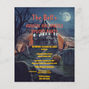 Spooky House Halloween Party Invitation