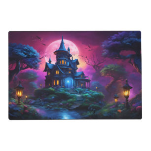 Spooky House on Halloween Hill Placemat