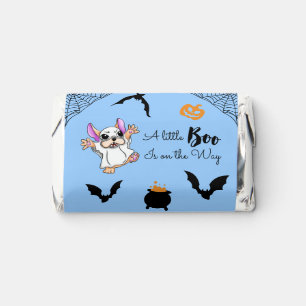 Spooky Hugs: Cute Bulldog Halloween Baby Shower Hershey's Miniatures
