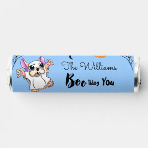 Spooky Hugs: Cute French Bulldog Boo Halloween Breath Savers® Mints