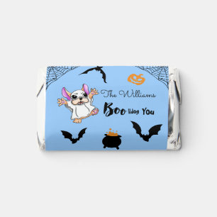 Spooky Hugs: Cute French Bulldog Boo Halloween Hershey's Miniatures