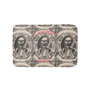 Spooky Human Skull Thunder_Cove Bath Mat