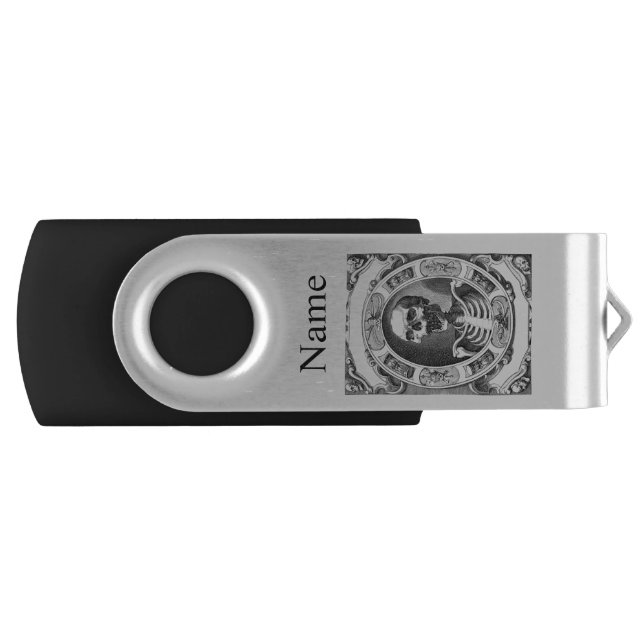 Spooky Human Skull Thunder_Cove   Flash Drive (Front)