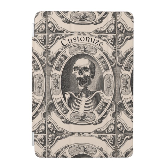 Spooky Human Skull Thunder_Cove iPad Mini Cover (Front)