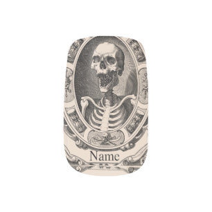 Spooky Human Skull Thunder_Cove Minx Nail Art