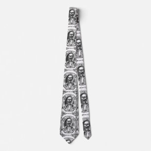 Spooky Human Skull Thunder_Cove Neck Tie