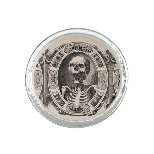Spooky Human Skull Thunder_Cove Ring (Front)