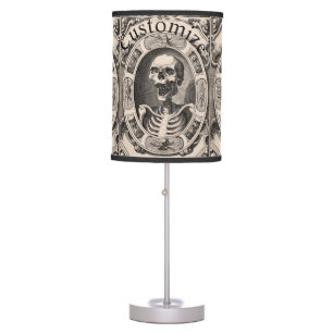 Spooky Human Skull Thunder_Cove Table Lamp