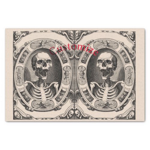 Spooky Human Skull Thunder_Cove  Tissue Paper