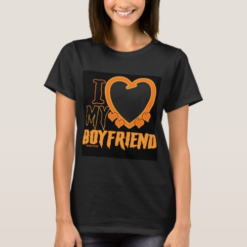 spooky I Love My Boyfriend  T_Shirt