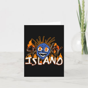 Spooky Island Amusement Park Island Resort Hallowe Card