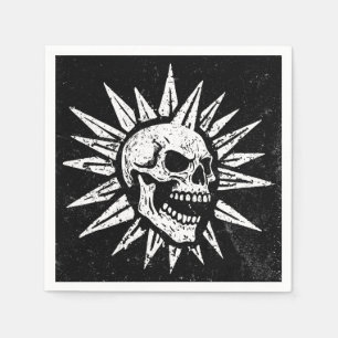 Spooky Island Est 2002 Amusement Park Skull Napkins