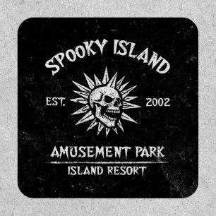 Spooky Island Est 2002 Amusement Park Skull Patch