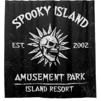 Spooky Island Est 2002 Amusement Park Skull