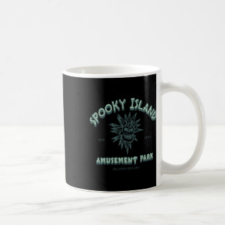 Spooky Island Retro Halloween Skull 90s Halloween  Coffee Mug