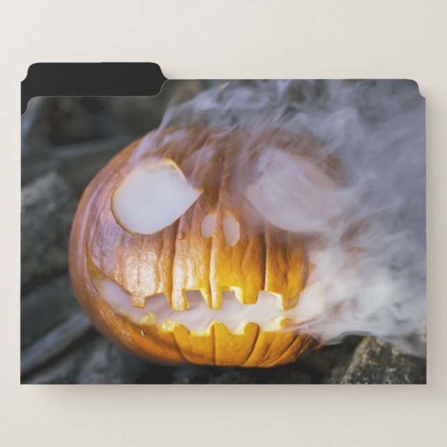 Spooky Jack-o-lantern File Folder (Front Left)