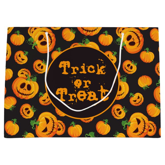 Spooky Jack-O-Lantern Halloween Gift Bag (Front)