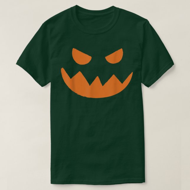 Spooky Jack O Lantern Halloween Party Pumpkin Patc T-Shirt (Design Front)