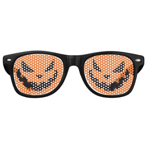 Spooky Jack O Lantern Halloween Retro Sunglasses