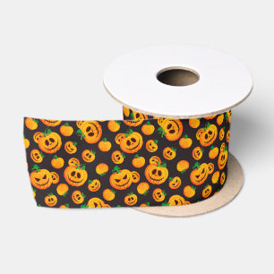 Spooky Jack-O-Lantern Halloween Ribbon